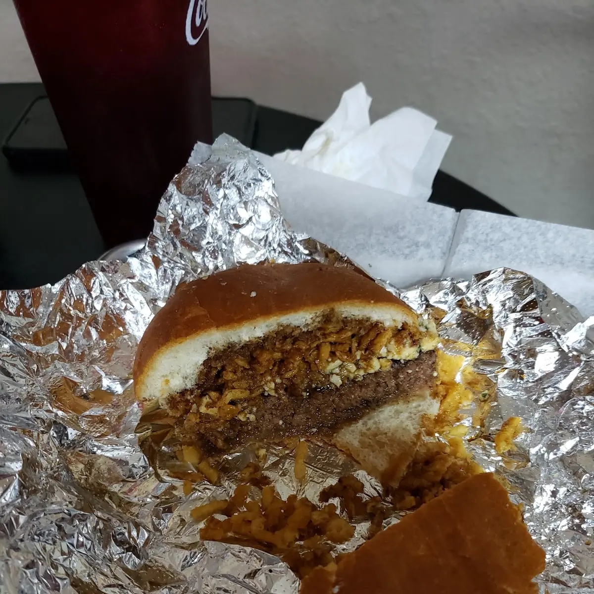 Bourbonzola Brisquet Burger