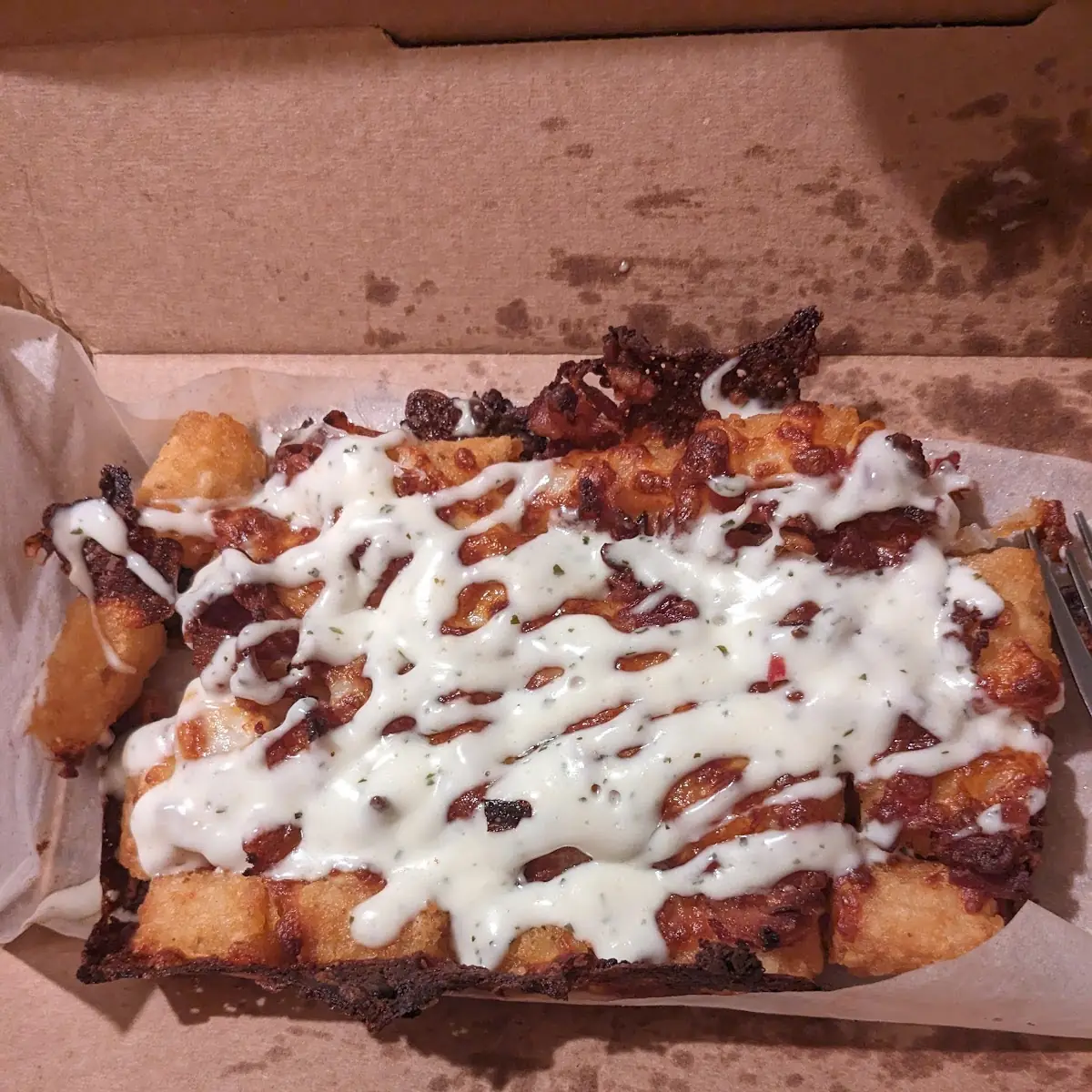 Cheddar Bacon Loaded Tots