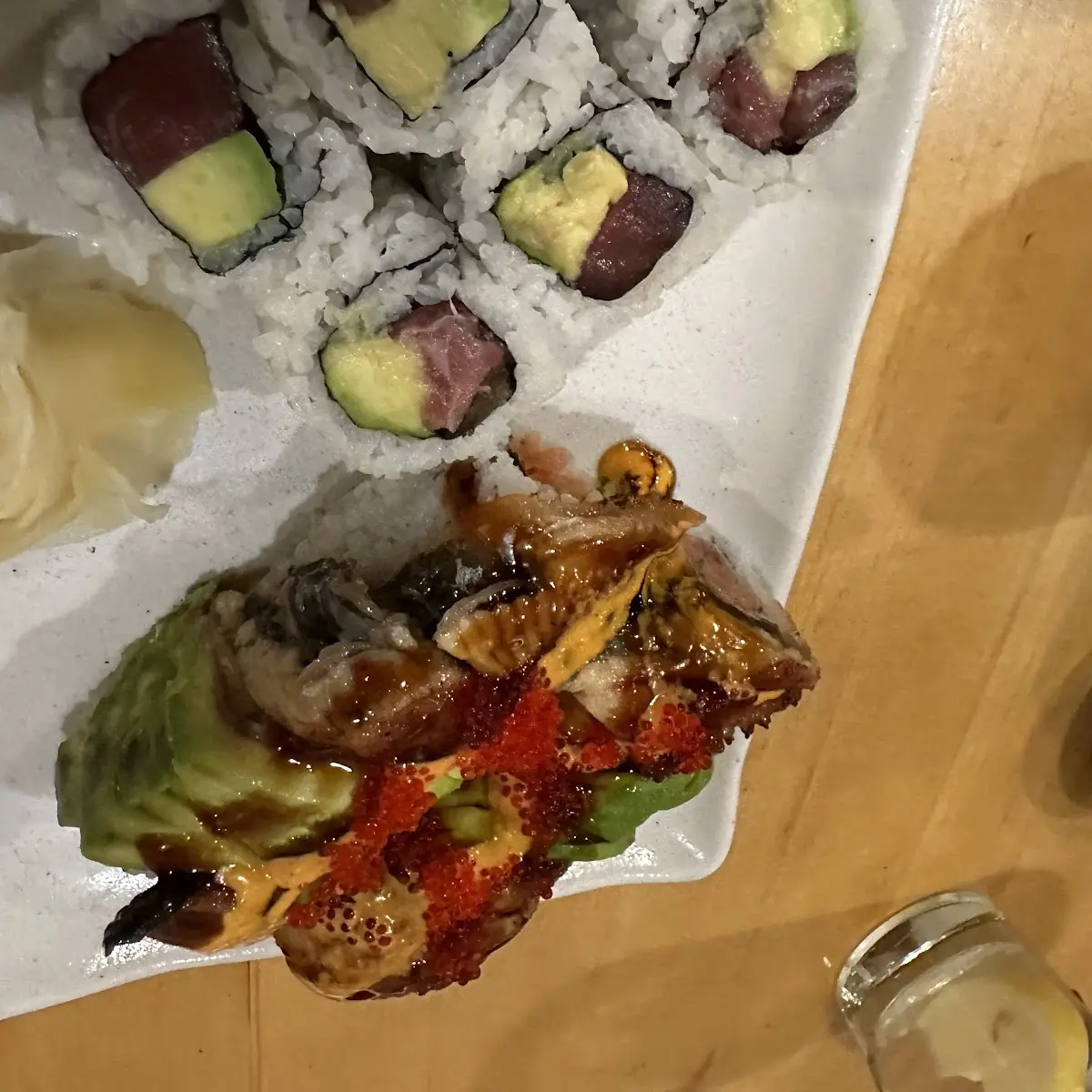 Toro Sashimi Cucumber Roll