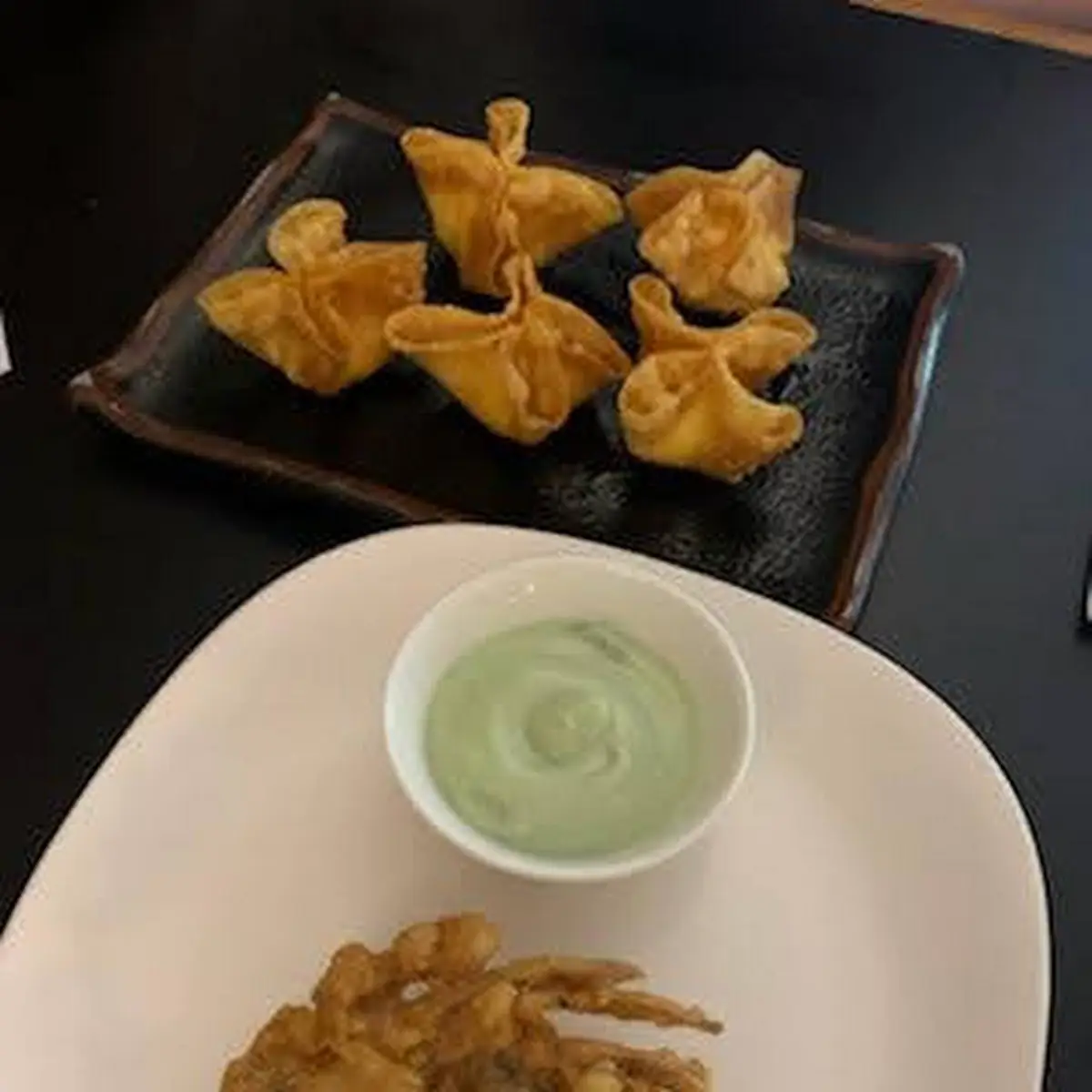 Crab Rangoon and Soft Shell Crab