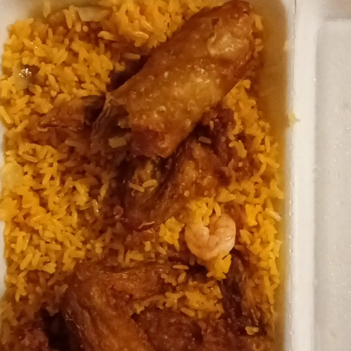 Shrimp Fried Rice Egg Roll Fried Chicken Wings