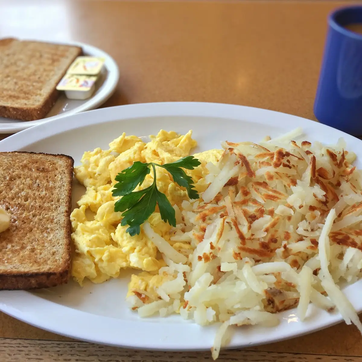 Scrambled Egg and Hash Browns