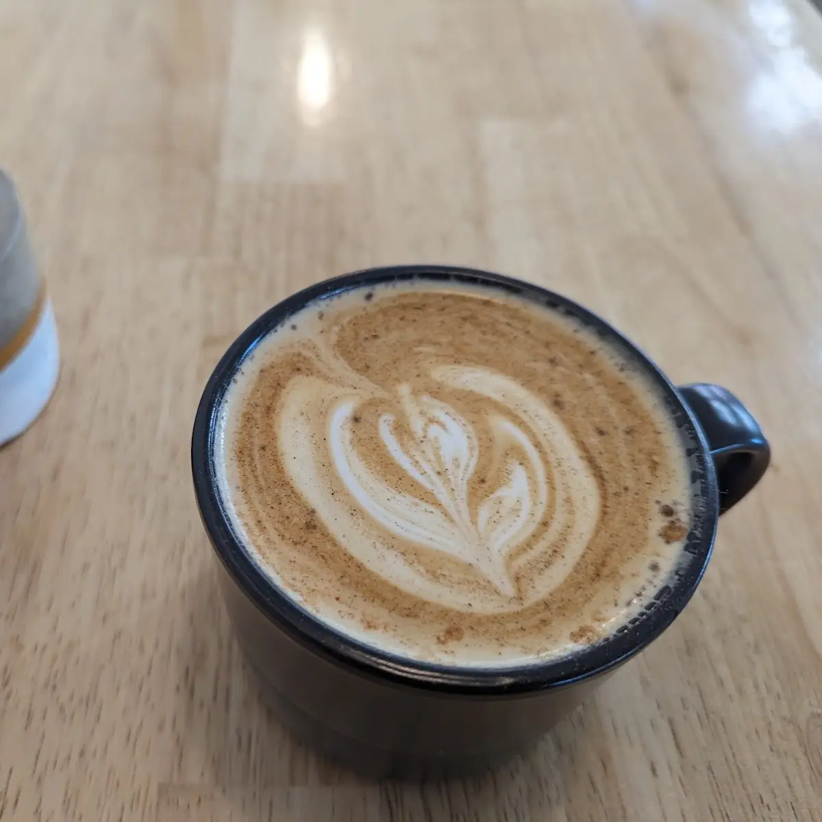 Latte with Heart-Shaped Foam