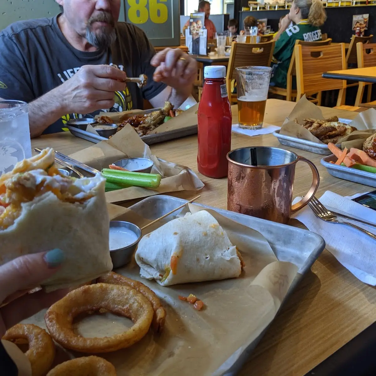 Onion Rings and Wrap