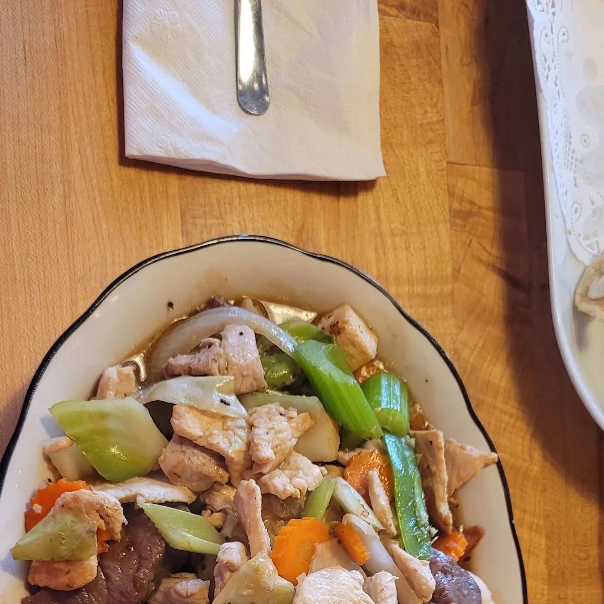 18 Mixed Vegetable with Combination Meat Chicken Beef Pork Tofu and Shrim 1