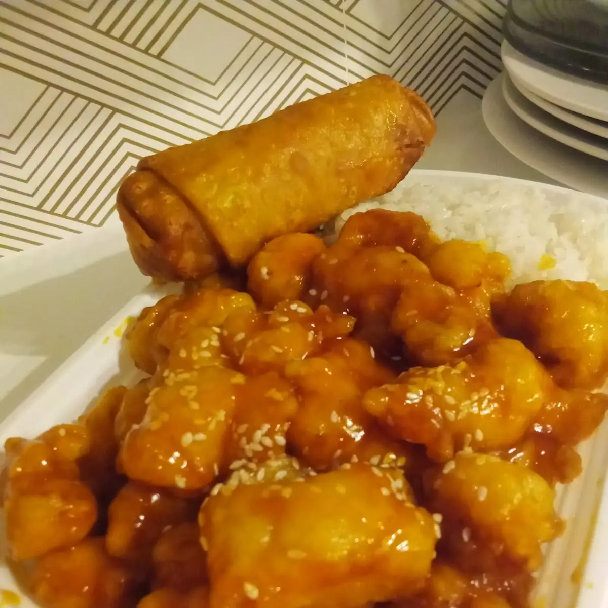Sesame Chicken Combo