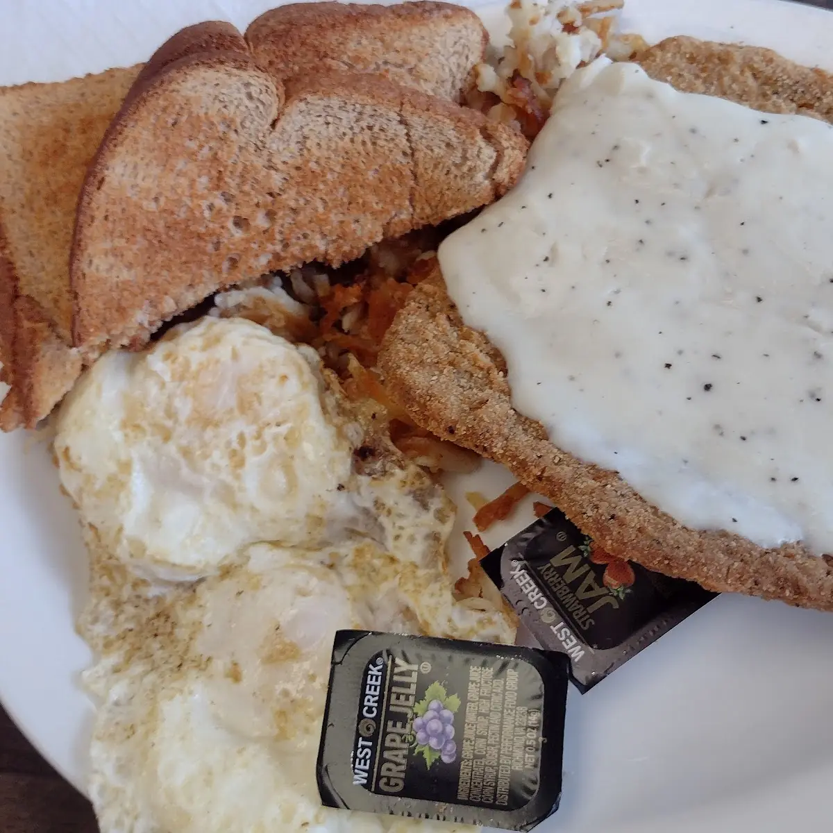 Chicken Fried Steak and Eggs