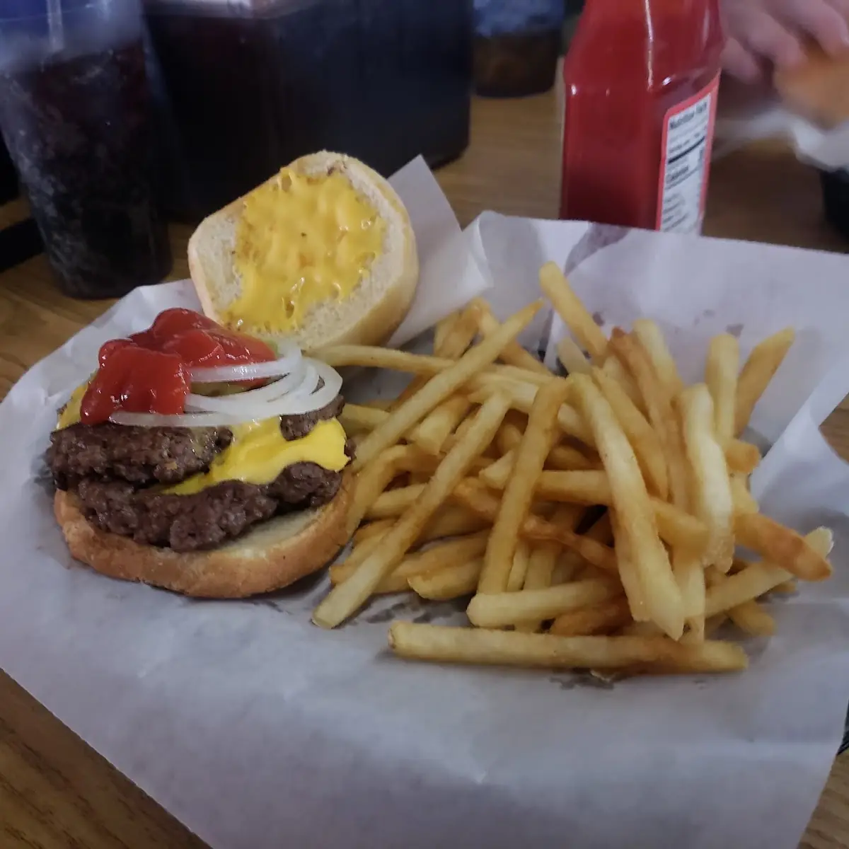 Double Cheeseburger with Fries