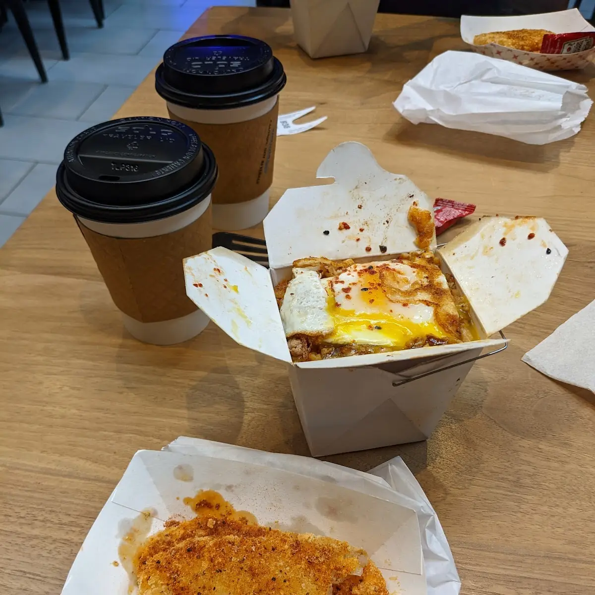 Breakfast Fried Rice & Hash Browns