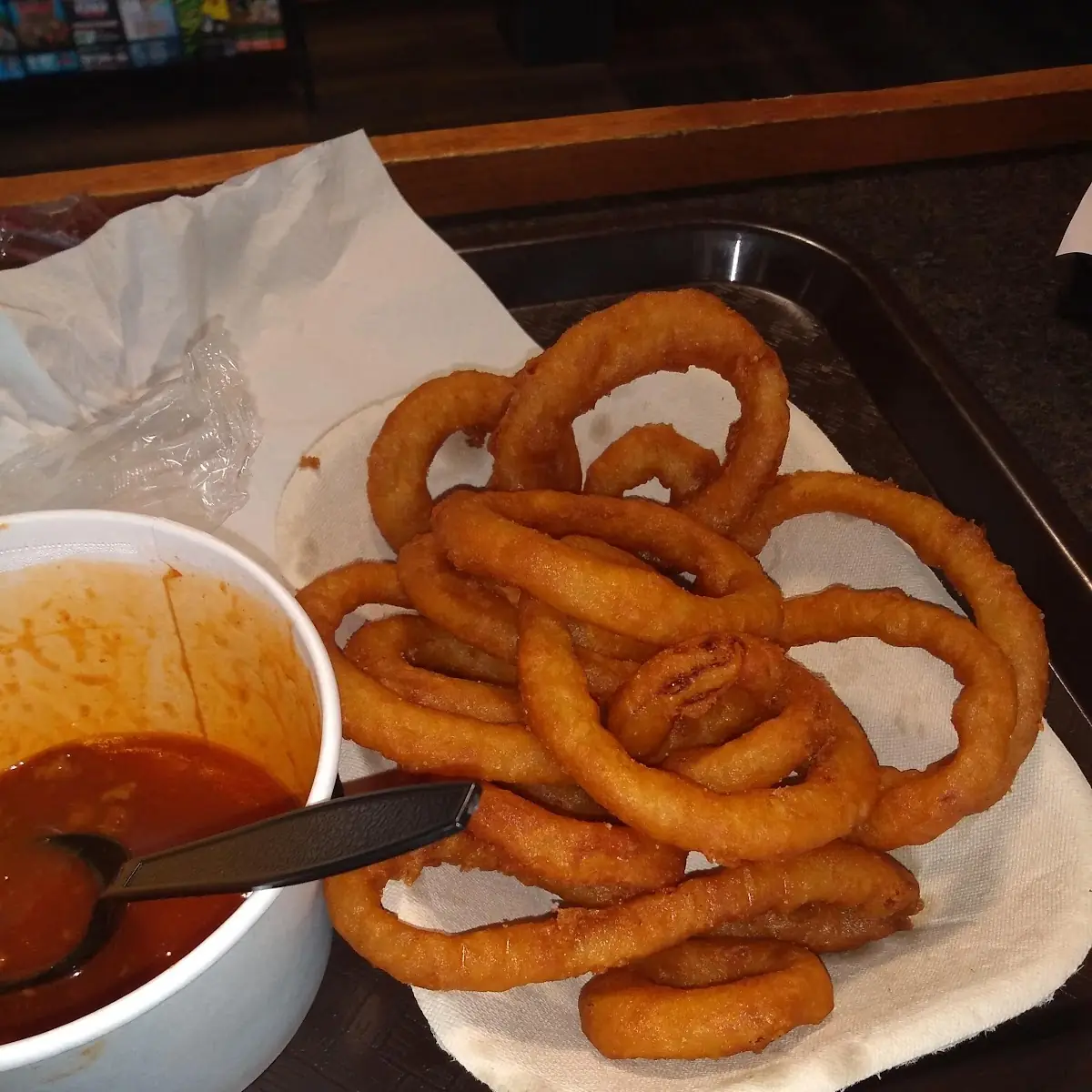 Chilli Chicken and Onion Rings, Big Hungry Moose