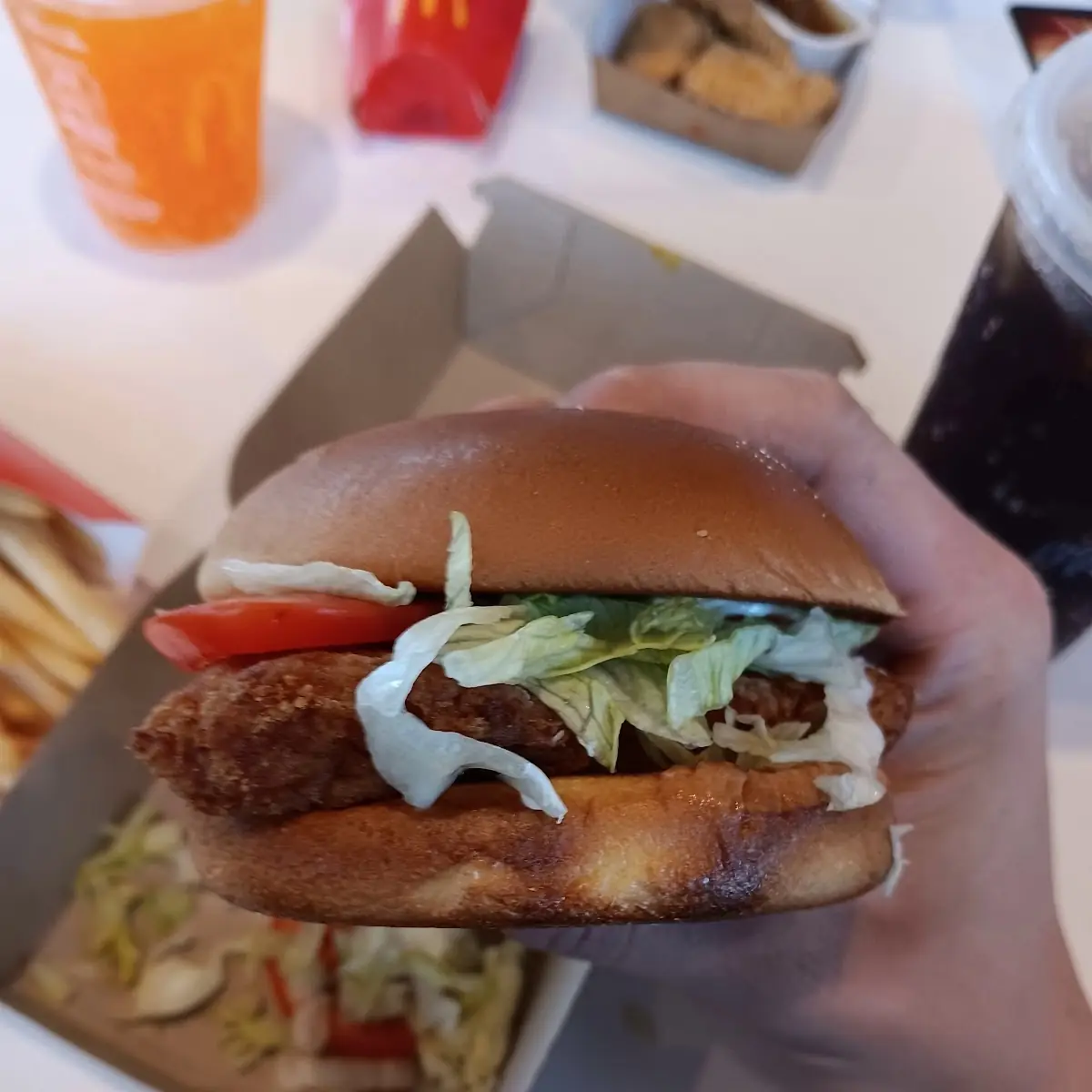 Deluxe Mccrispy Chicken Sandwich