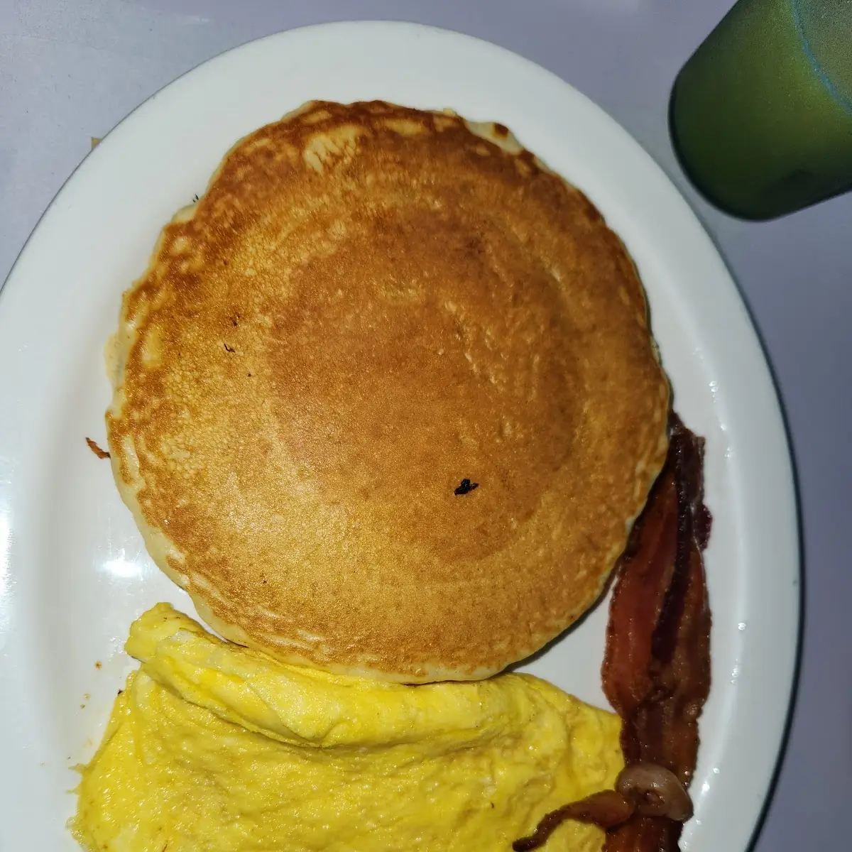 Scrambled Eggs and Pancakes