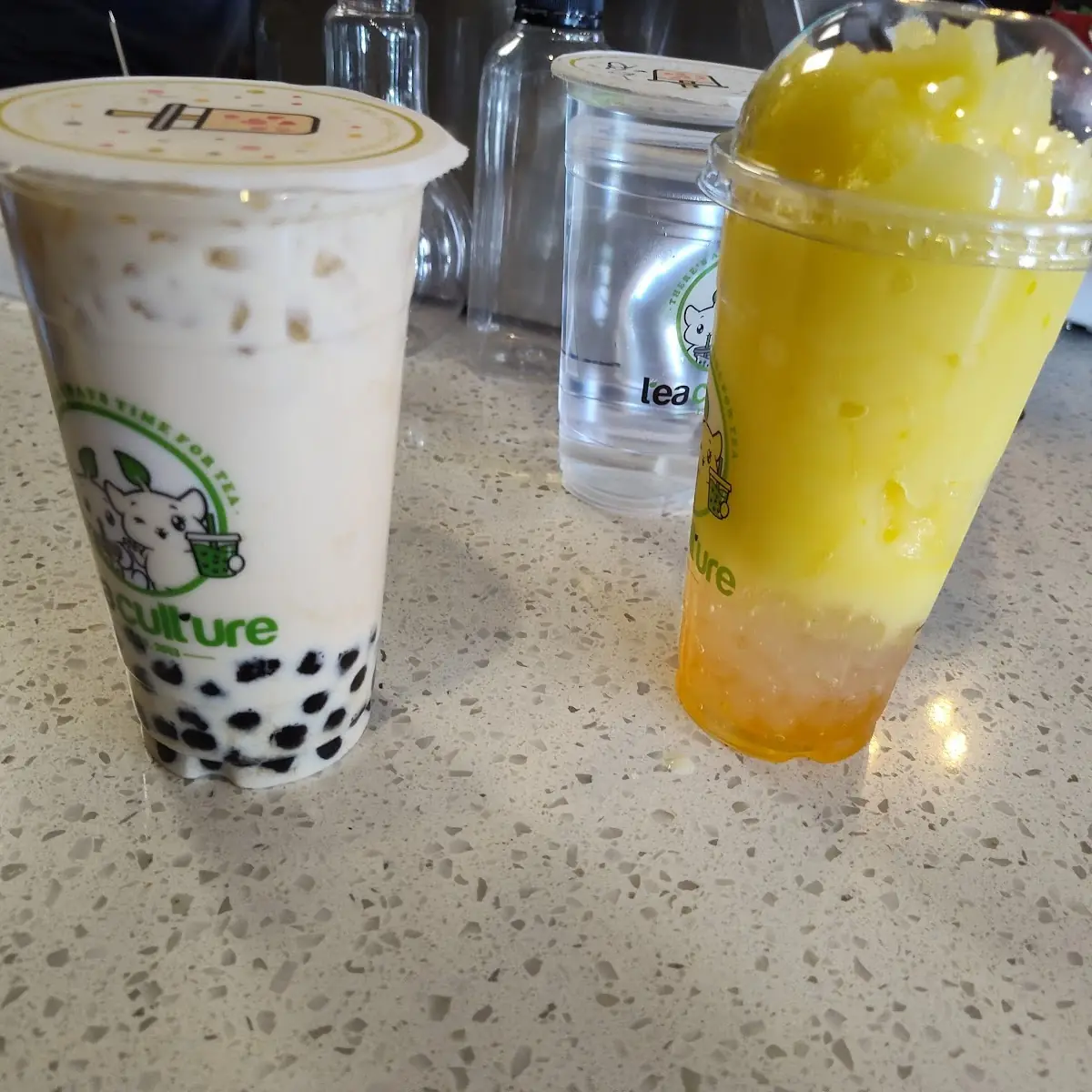 Mango Slush and Brown Sugar Boba