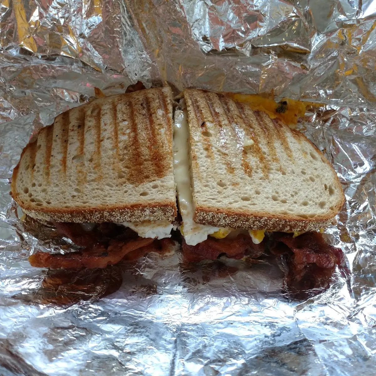 Bacon Egg and Cheese on Rye
