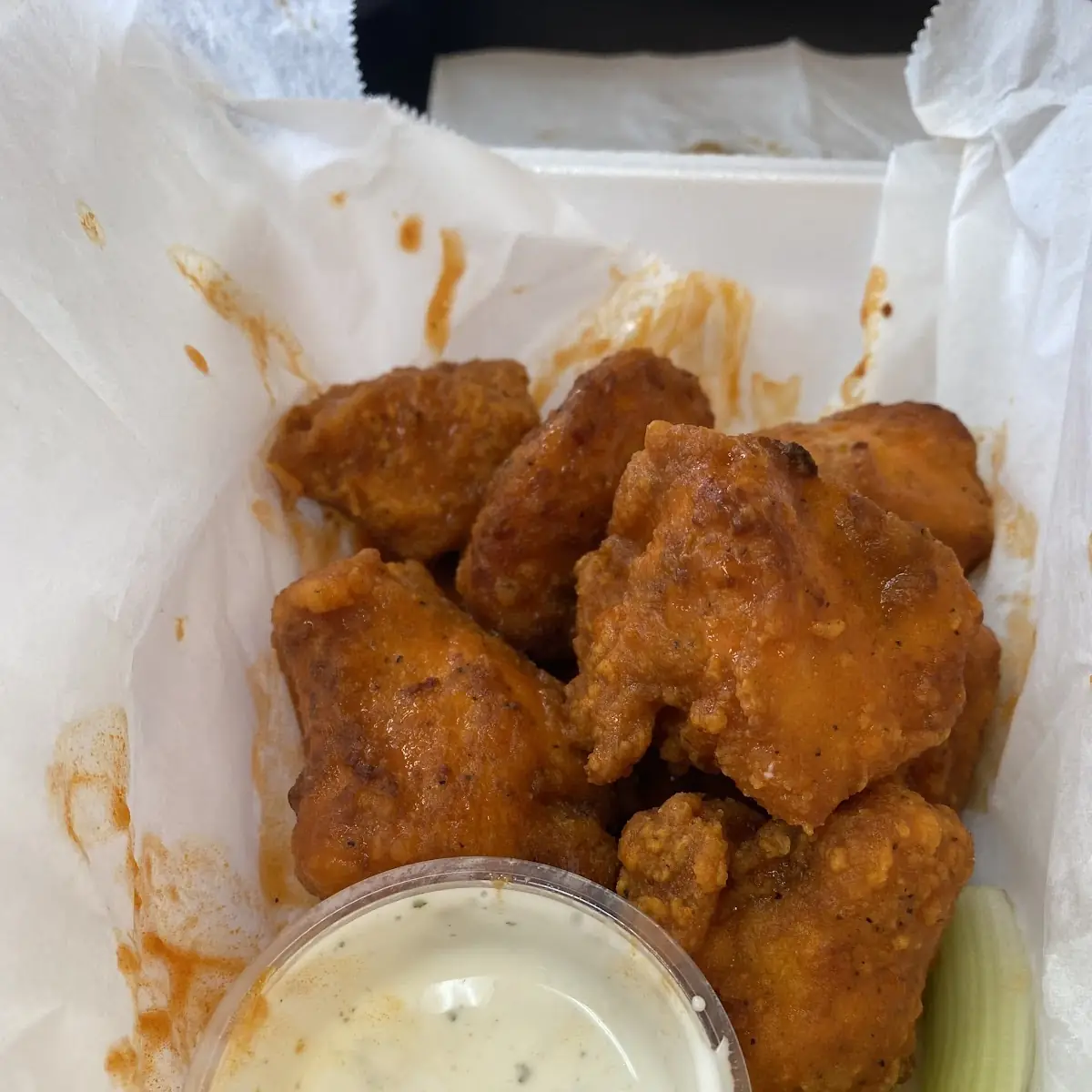 Boneless Chicken Wings with Mild Sauce