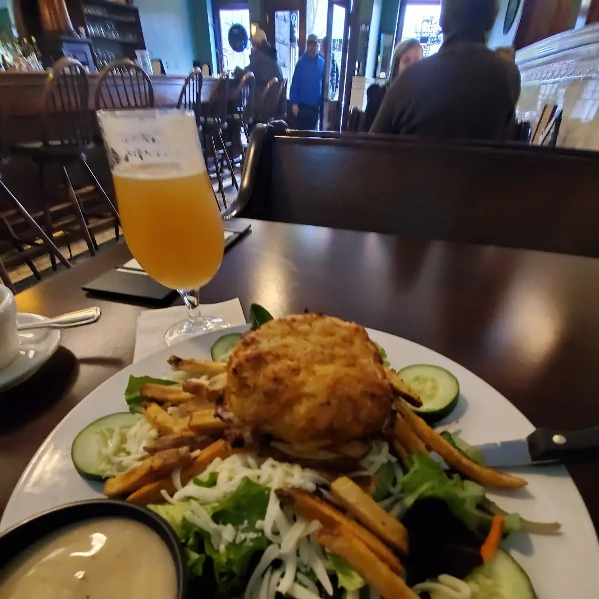 Pittsburgh Salad with Crab Cake