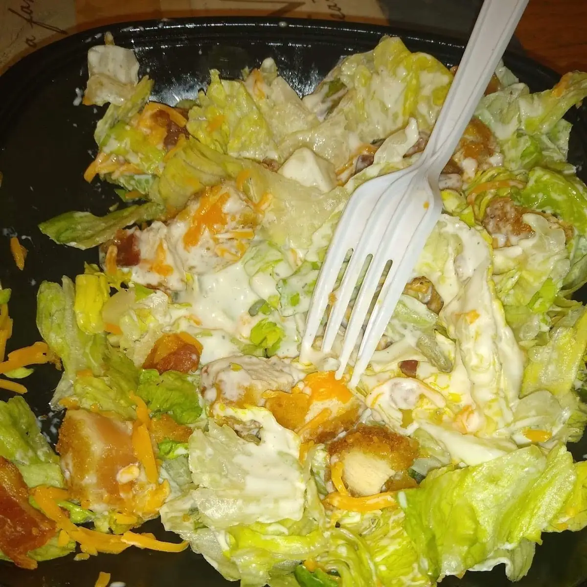 Chicken Club Salad with Ranch Dressing