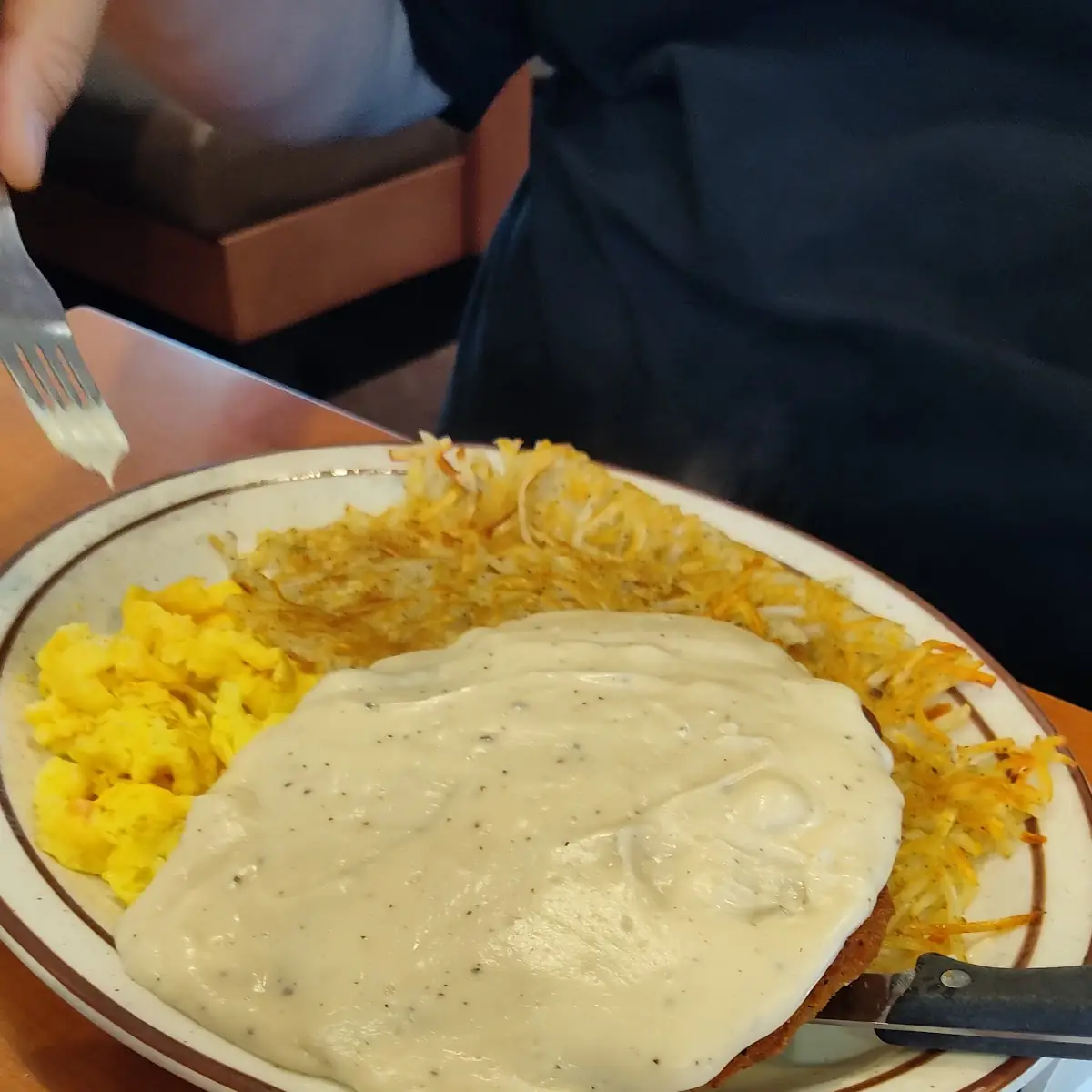 Biscuits & Gravy with Hash Browns
