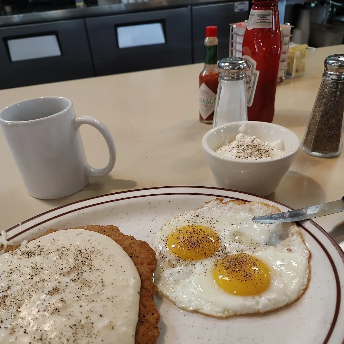 Chicken Fried Steak and Eggs