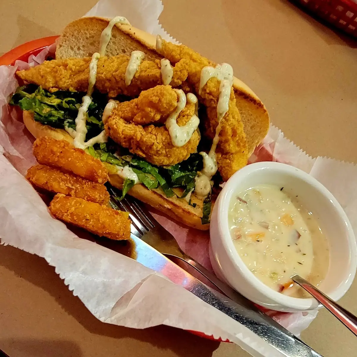 Fried Shrimp PO' Boy