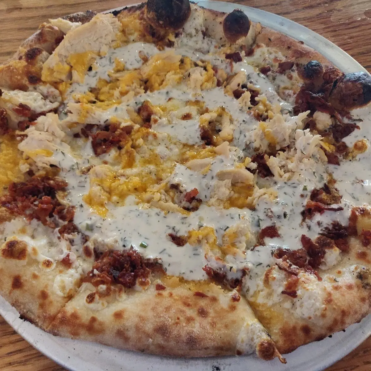 Chicken Bacon Ranch Pizza