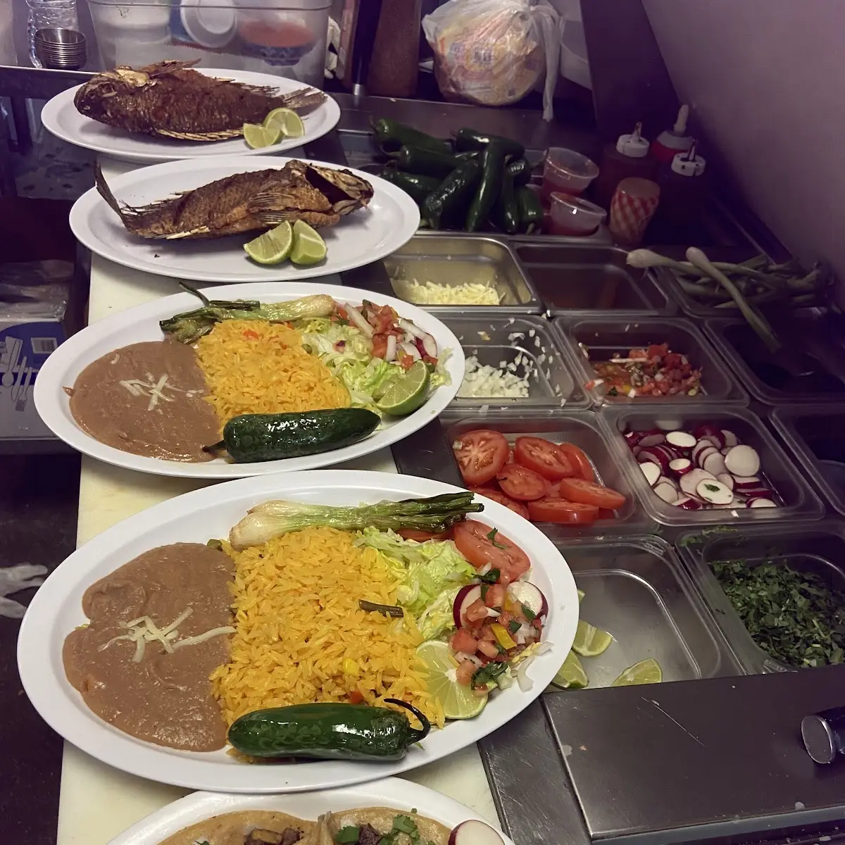 Two Tacos Rice & Beans