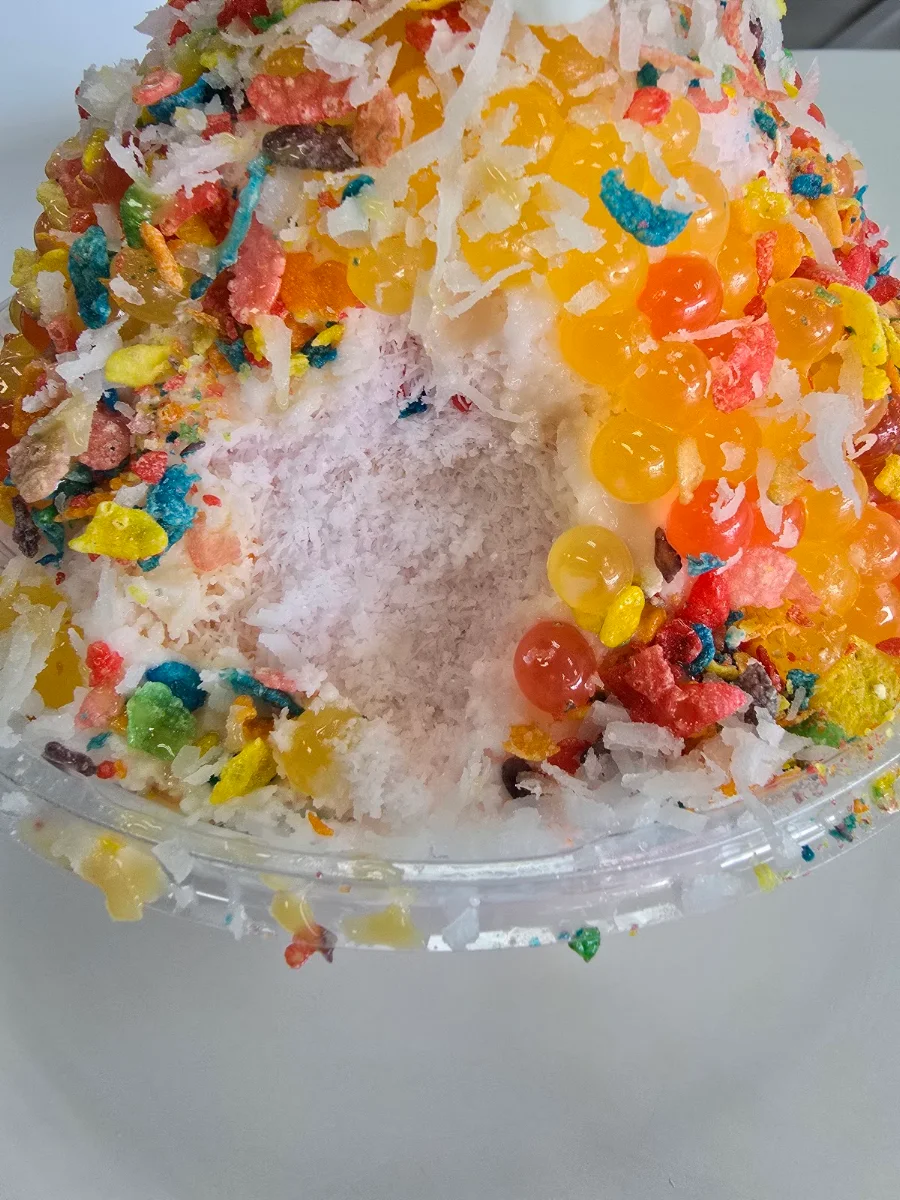 Shaved Ice with Mango Mochi