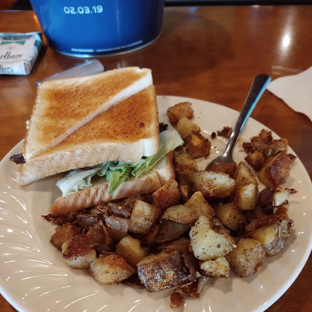 blt and Home Fries