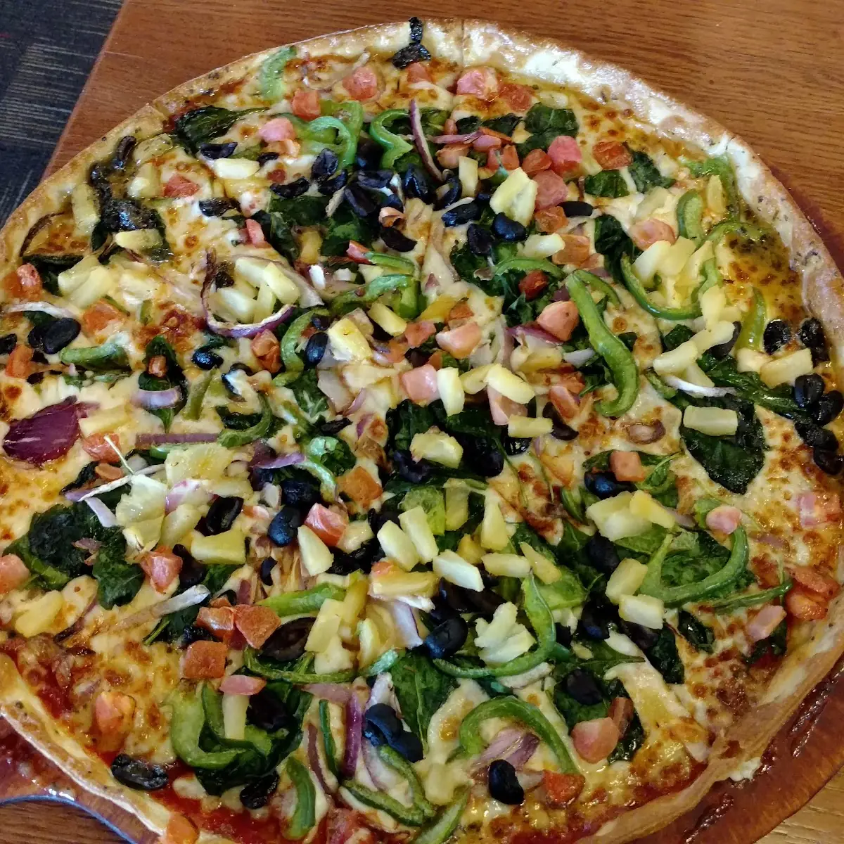 Thin Crust Veggie Pizza