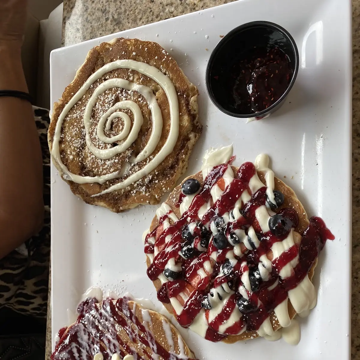 Peanut Butter 'N Nutella Pancakes - OO