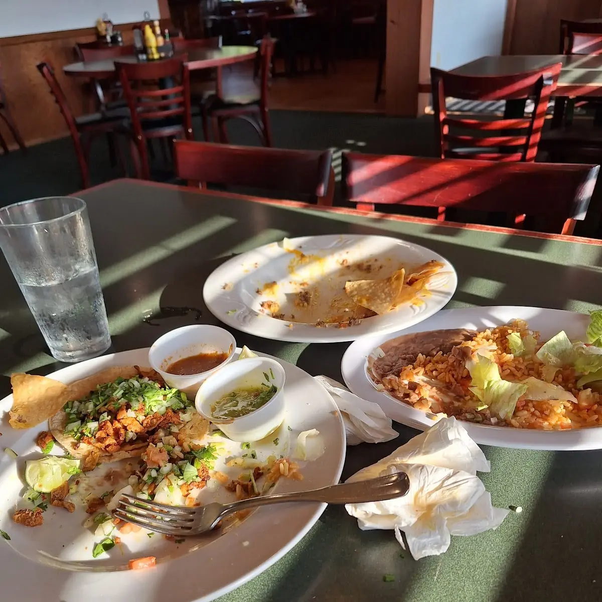 Nachos Supreme and El Pastor Taco