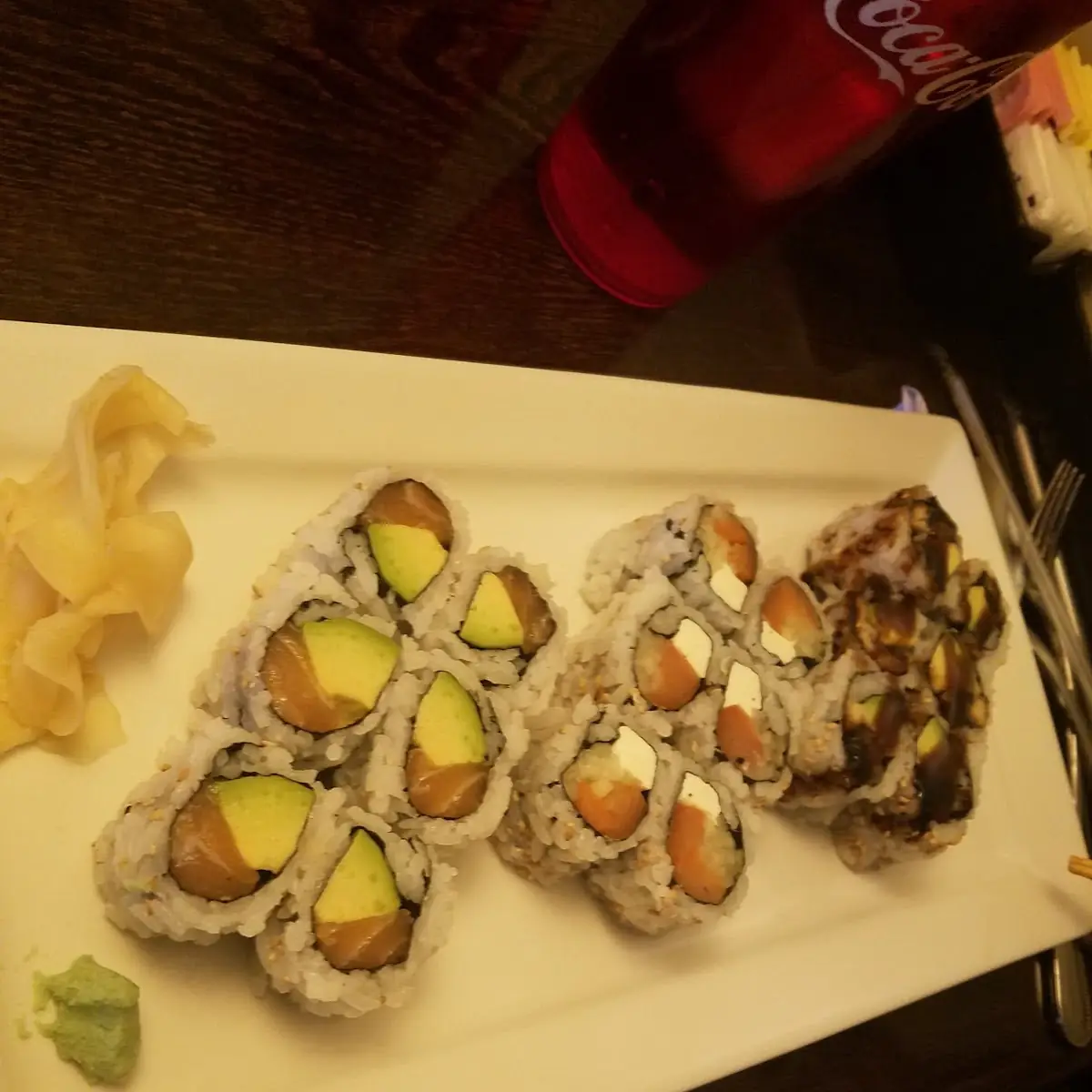 Assorted Sushi Rolls with Ginger