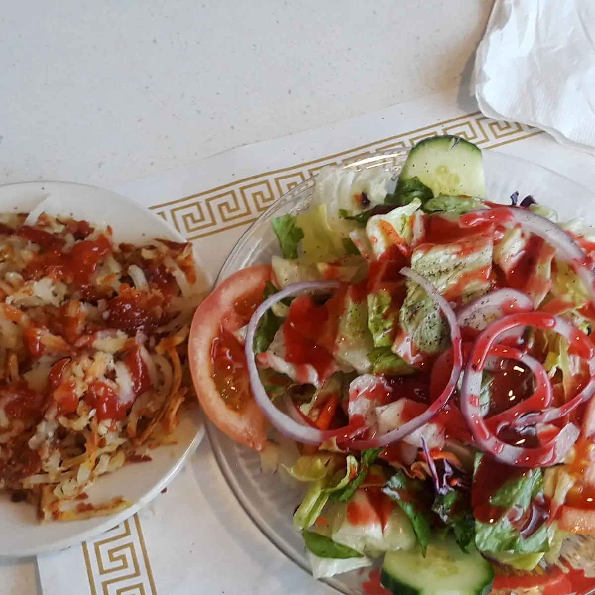 Hash Brown Garden Salad