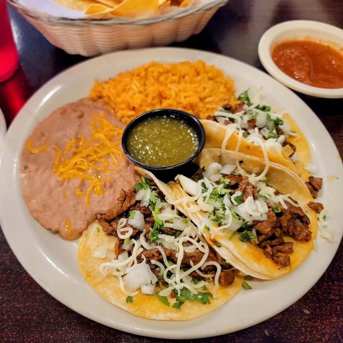 Street Tacos w Rice & Beans