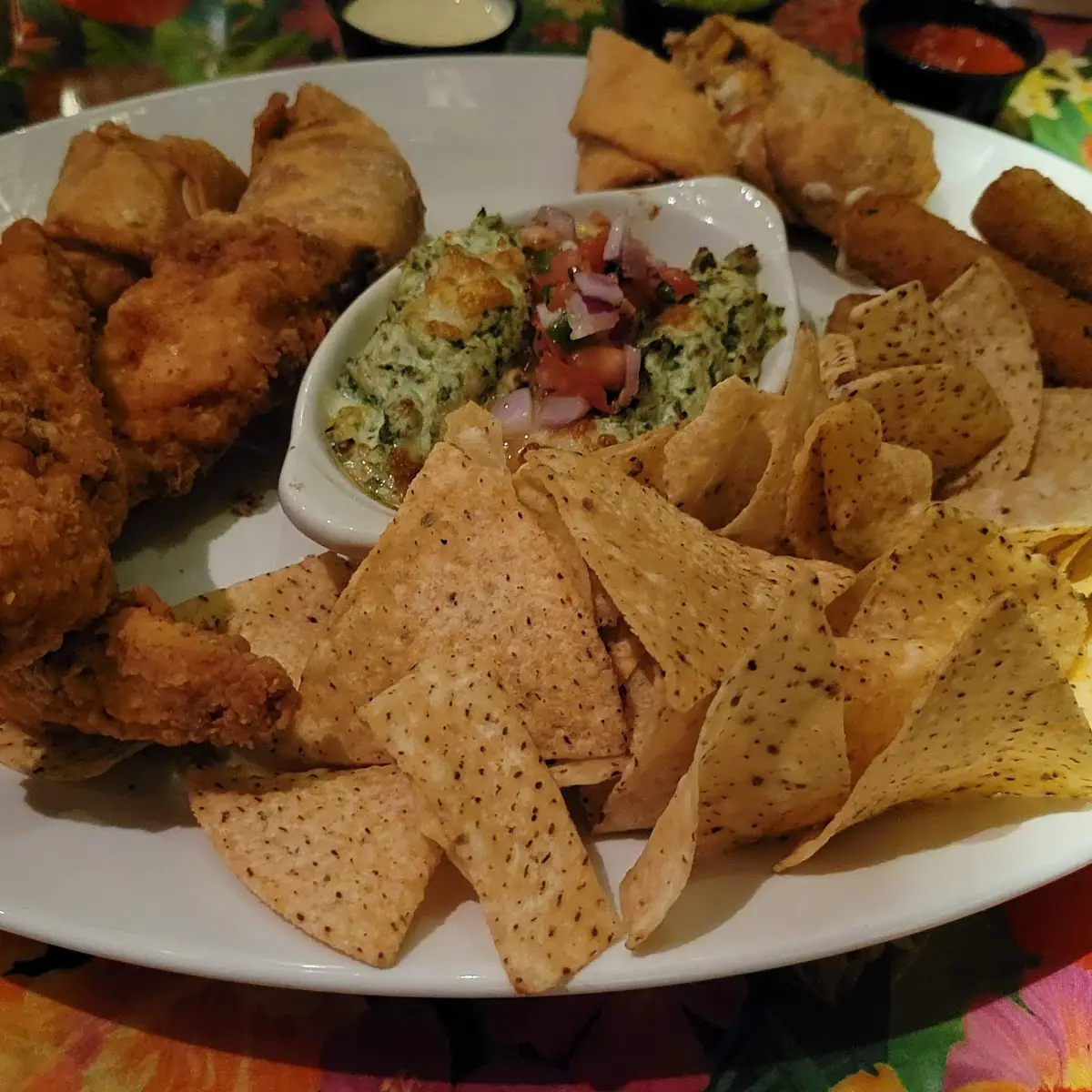 Appetizer Platter, Rainforest Cafe Niagara Falls Canada
