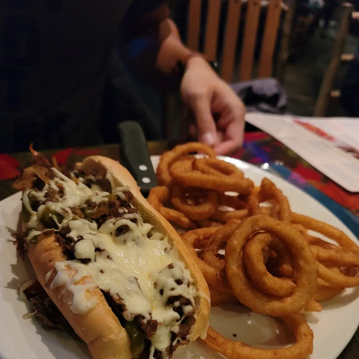 Cheese Steak Sandwich, Rainforest Cafe Niagara Falls Canada