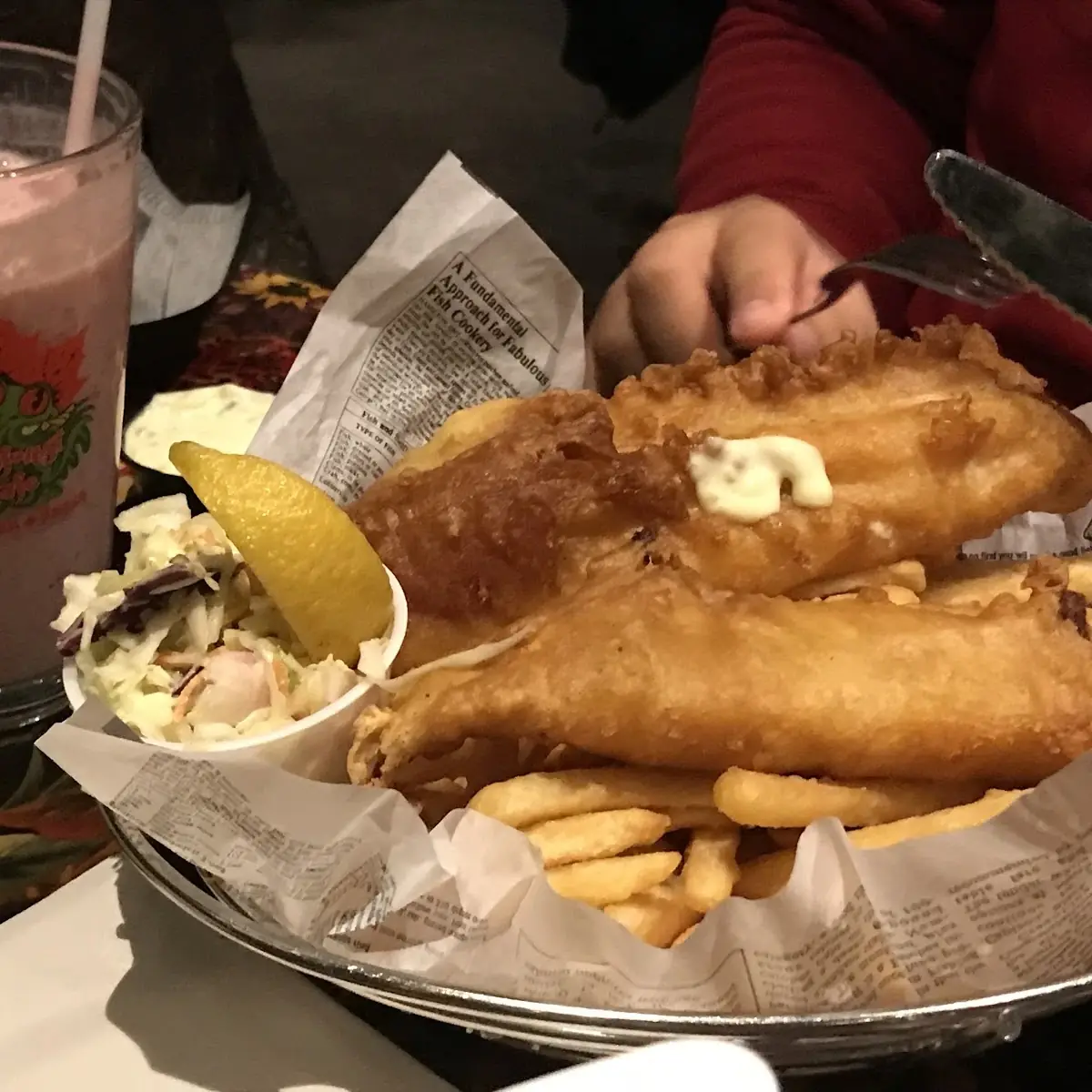 Large Fish and Chips, Rainforest Cafe Niagara Falls Canada