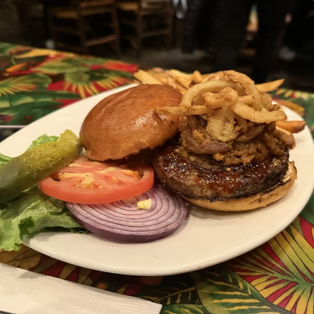 Original Rainforest Burger, Rainforest Cafe Niagara Falls Canada