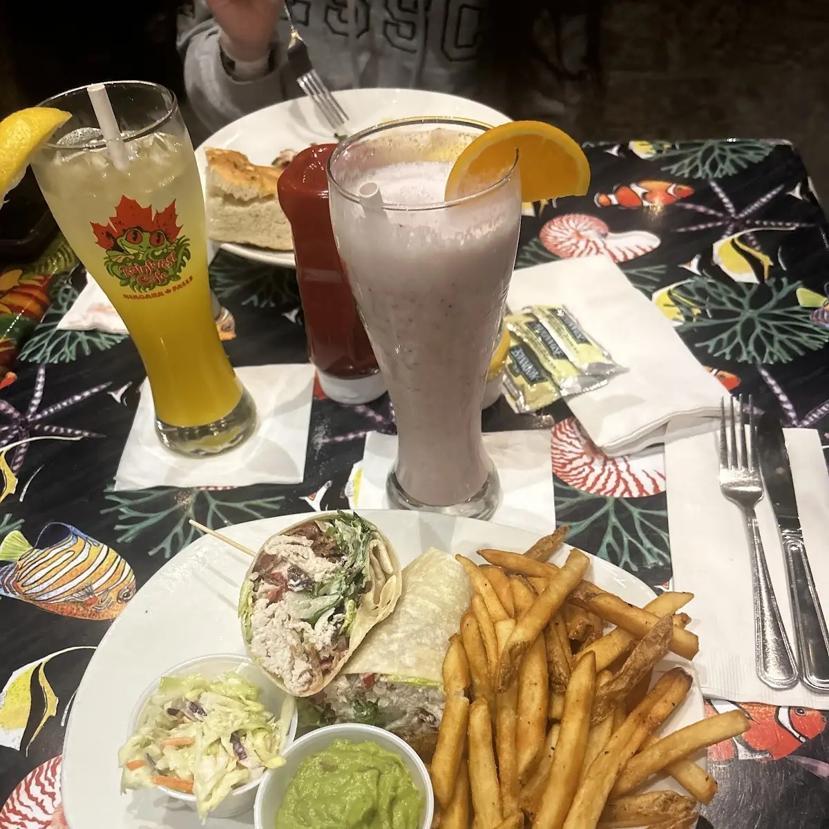 Rainforest Pita Quesadilla, Rainforest Cafe Niagara Falls Canada