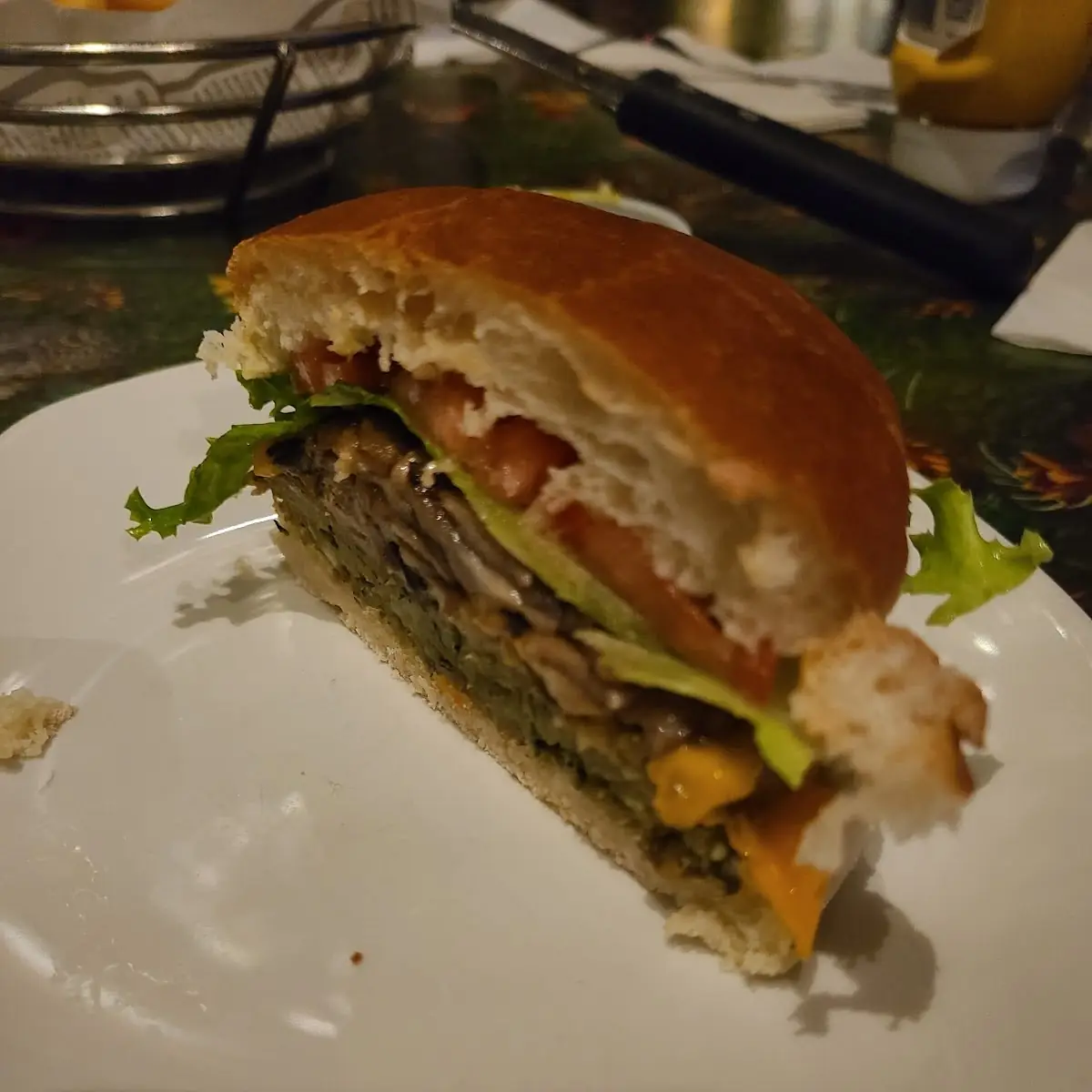 Veggie Burger, Rainforest Cafe Niagara Falls Canada