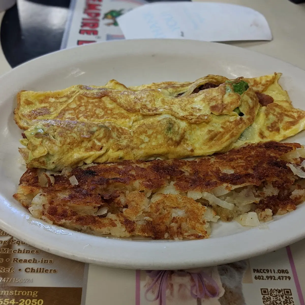 Scotty's Chili Cheese Dog Omelets