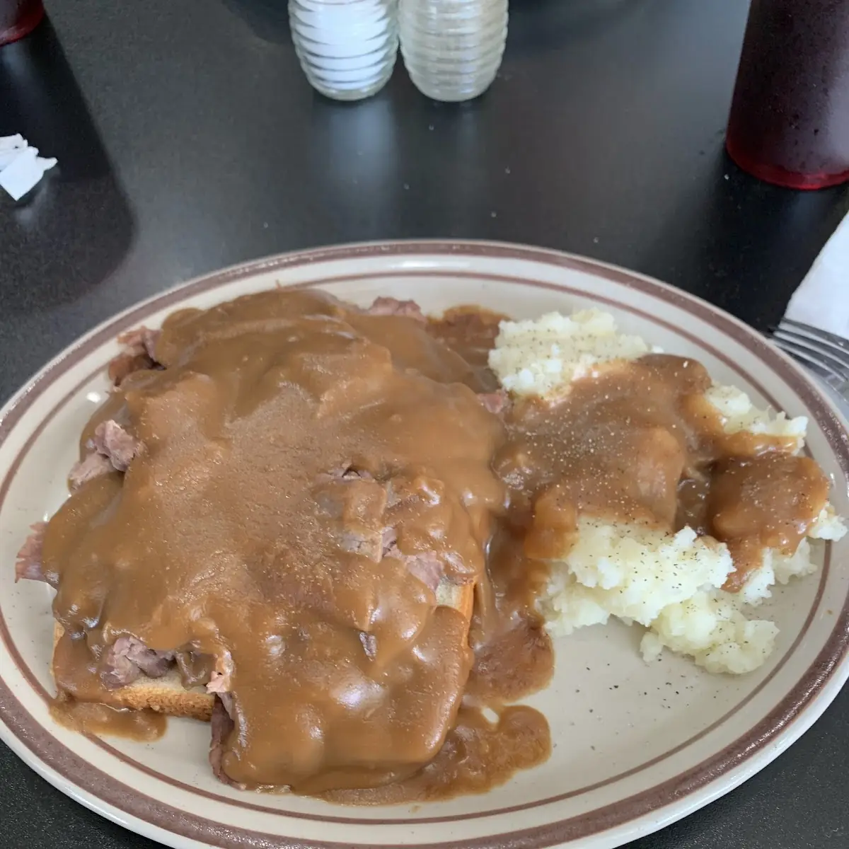 Open Faced Roast Beef