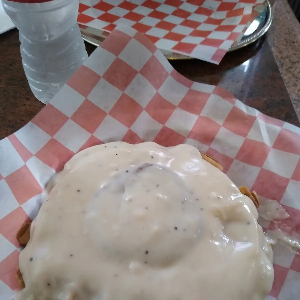 Baffle with Sausage Gravy