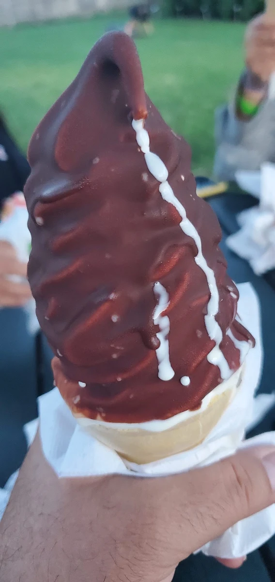 Vanilla Soft Serve Dipped in Chocolate