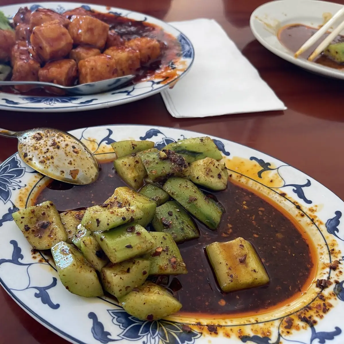 Cucumber with Garlic Sauce