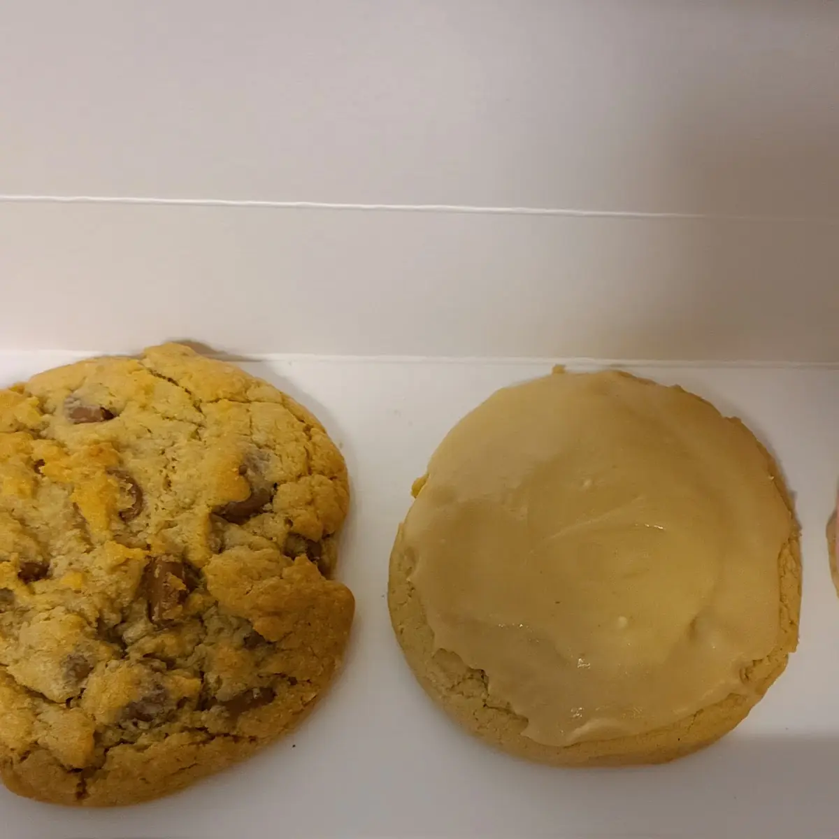 Chocolate Chip Caramel and Pink Sugar Cookies