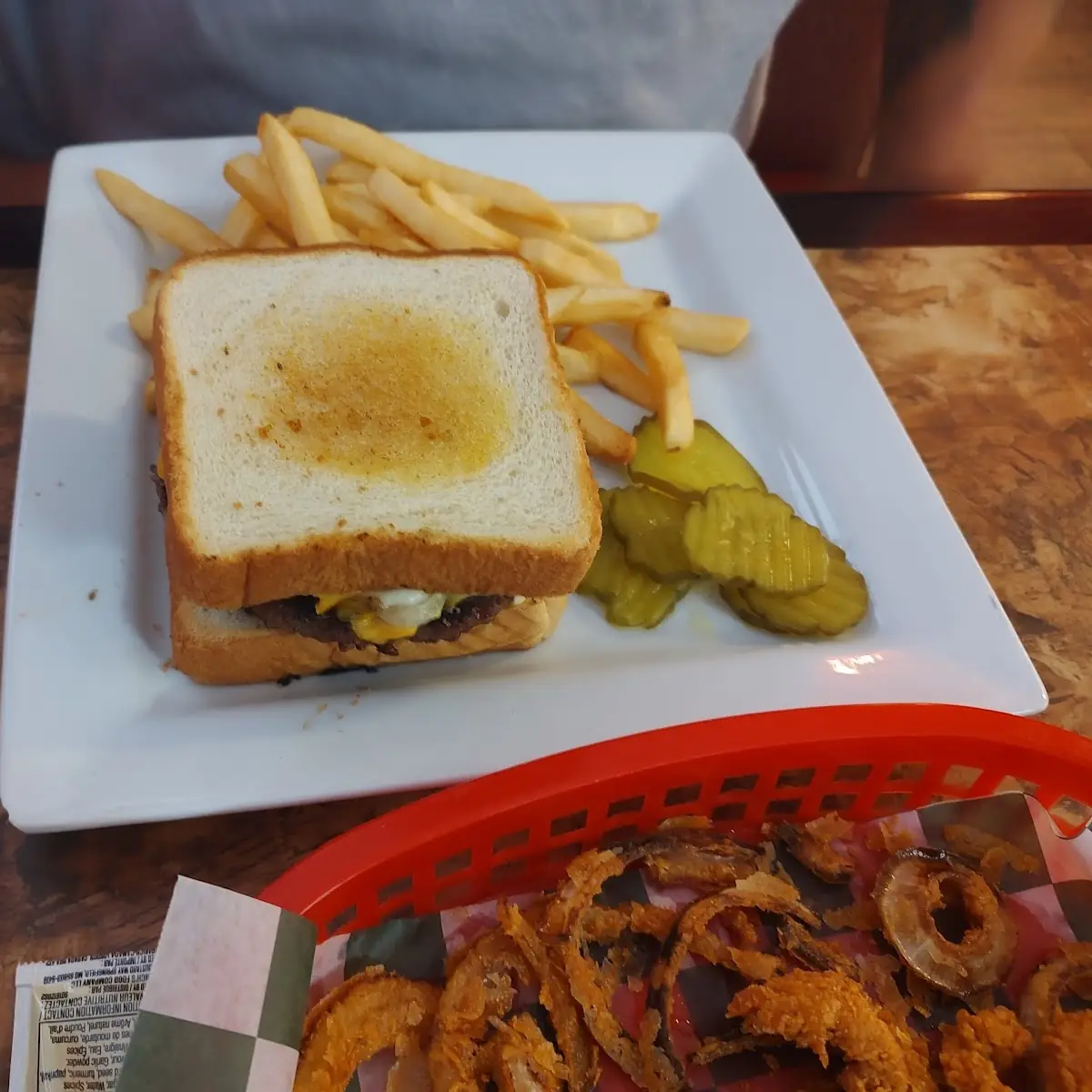 Patty Melt on Texas Toast