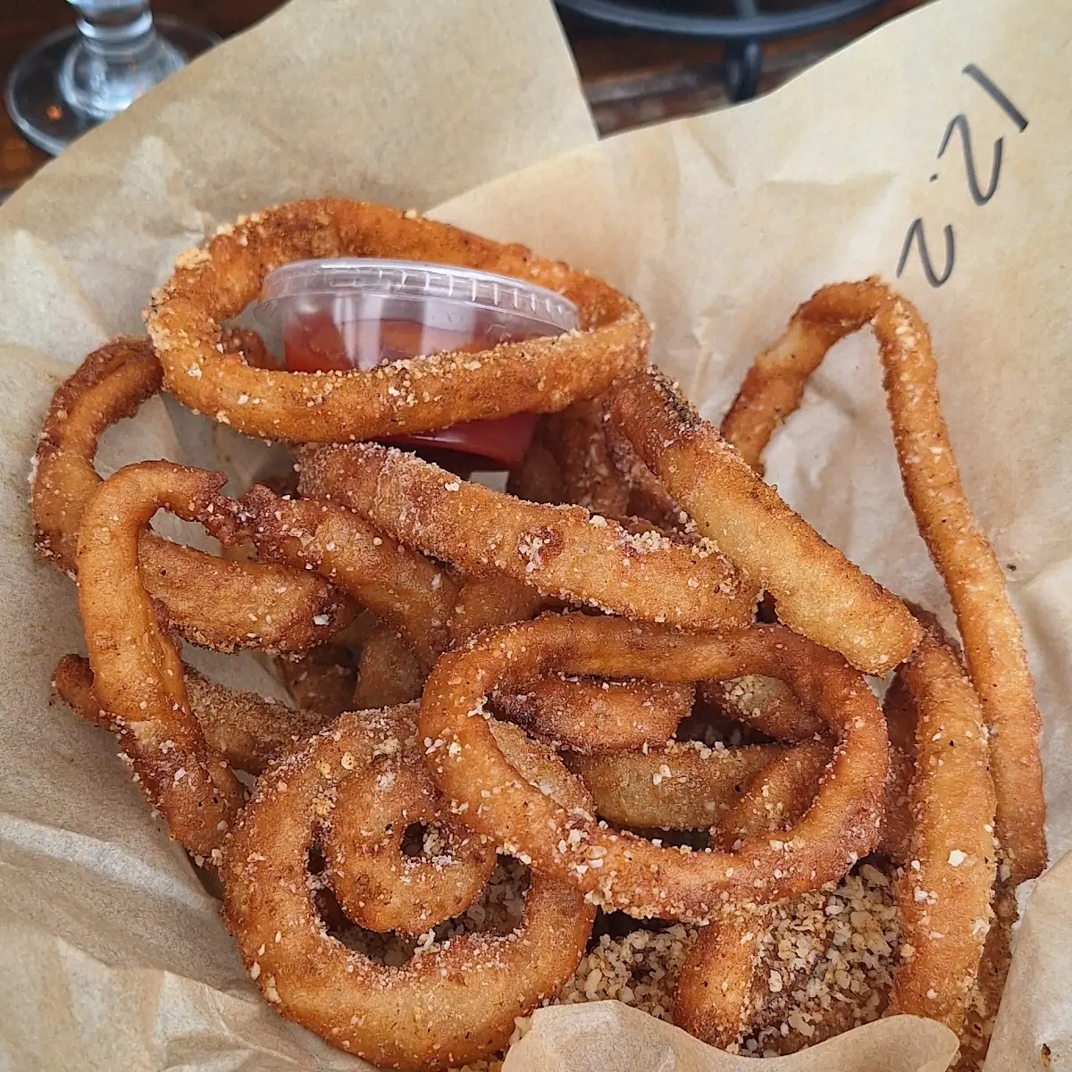 Garlic Parm Onion Rings
