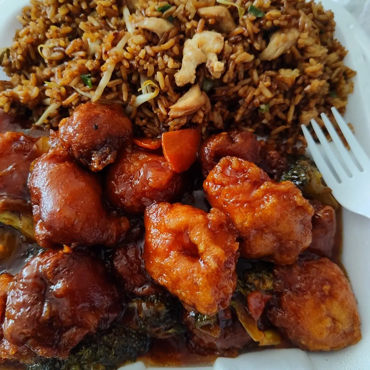 General Tsochicken and Chicken Fried Rice