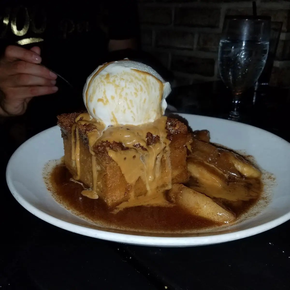 Warm Dulce De Leche Bread Pudding